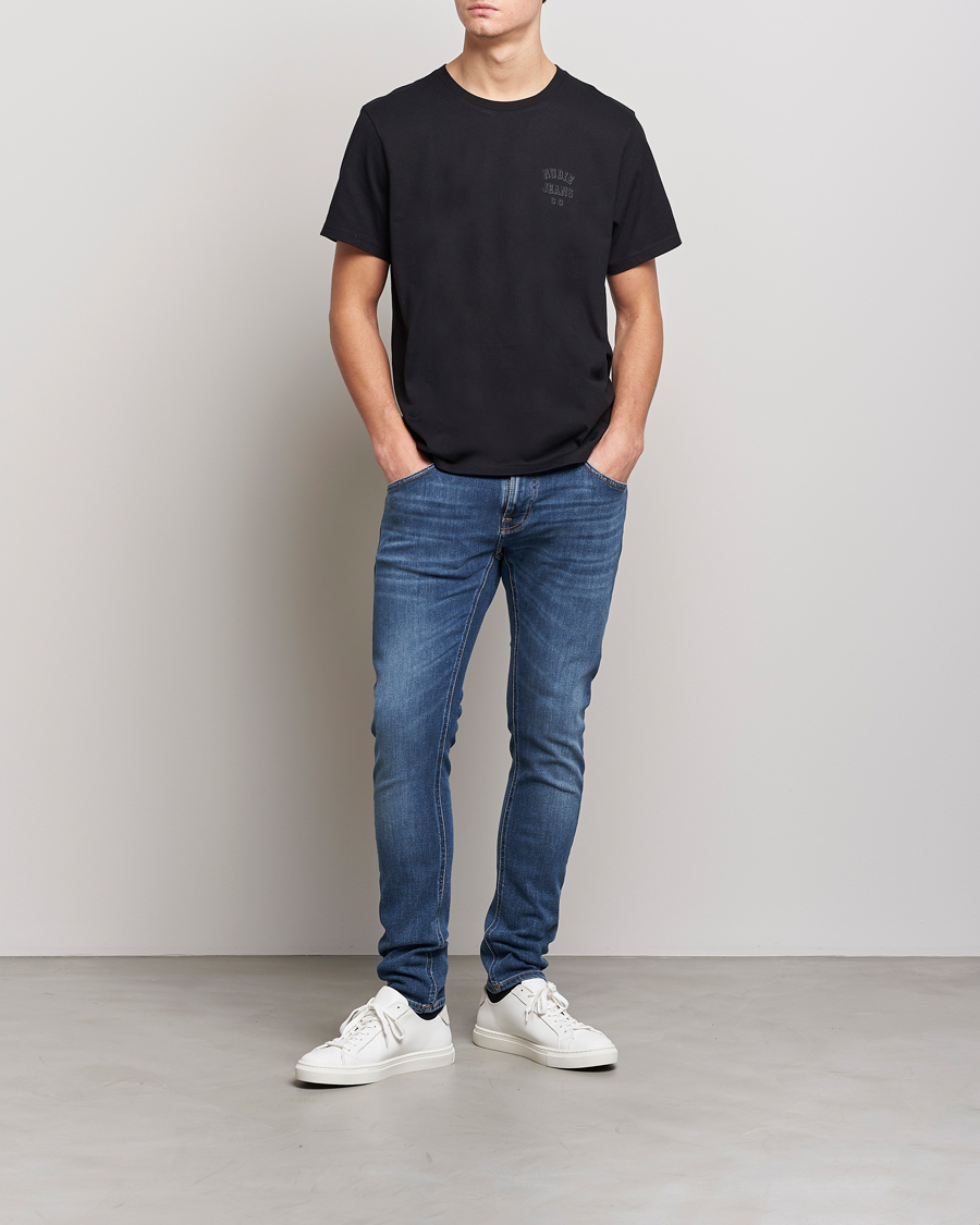 Homme | Jeans | Nudie Jeans | Tight Terry Organic Jeans Steel Navy