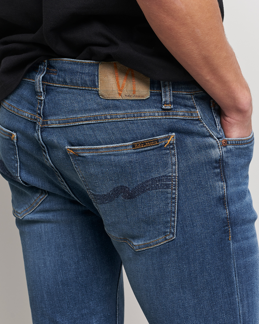 Homme | Jeans | Nudie Jeans | Tight Terry Organic Jeans Steel Navy