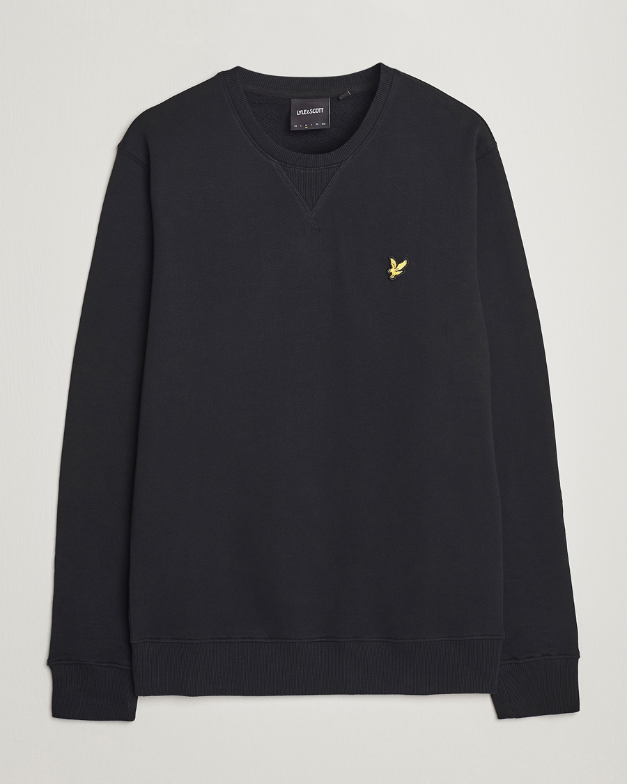 Homme | Pulls Et Tricots | Lyle & Scott | Crew Neck Sweatshirt Jet Black