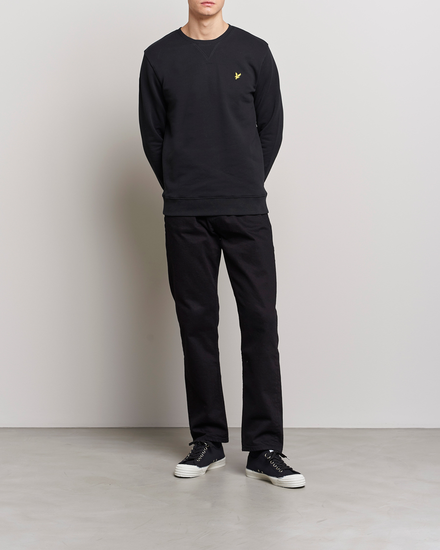 Homme | Pulls Et Tricots | Lyle & Scott | Crew Neck Sweatshirt Jet Black
