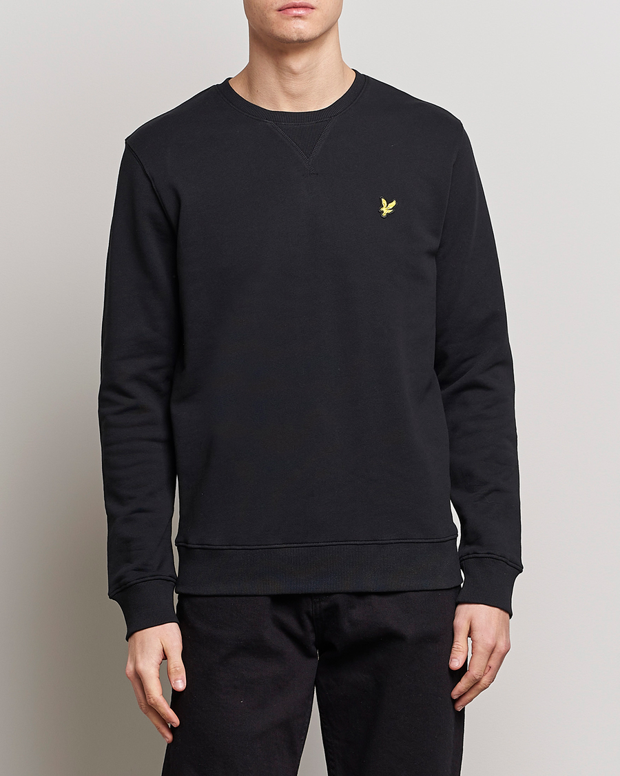Homme | Pulls Et Tricots | Lyle & Scott | Crew Neck Sweatshirt Jet Black