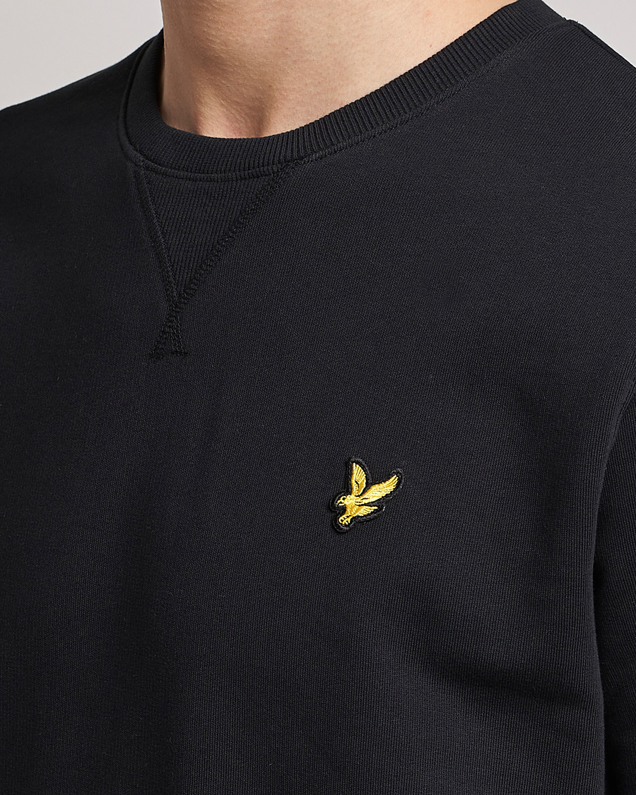 Homme | Pulls Et Tricots | Lyle & Scott | Crew Neck Sweatshirt Jet Black
