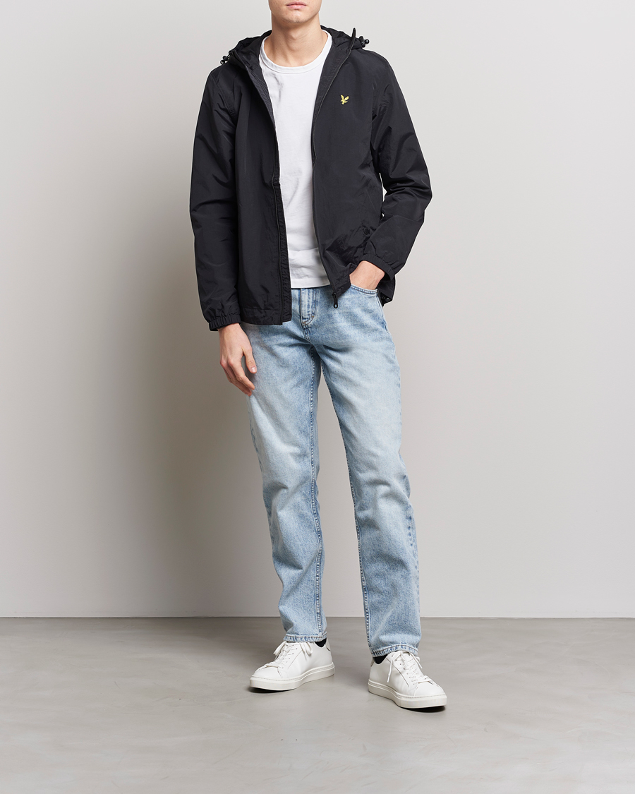 Homme | Manteaux Et Vestes | Lyle & Scott | Zip Through Hooded Jacket Jet Black
