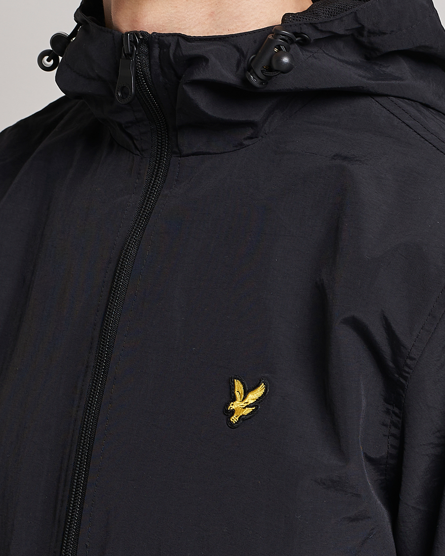 Homme | Manteaux Et Vestes | Lyle & Scott | Zip Through Hooded Jacket Jet Black