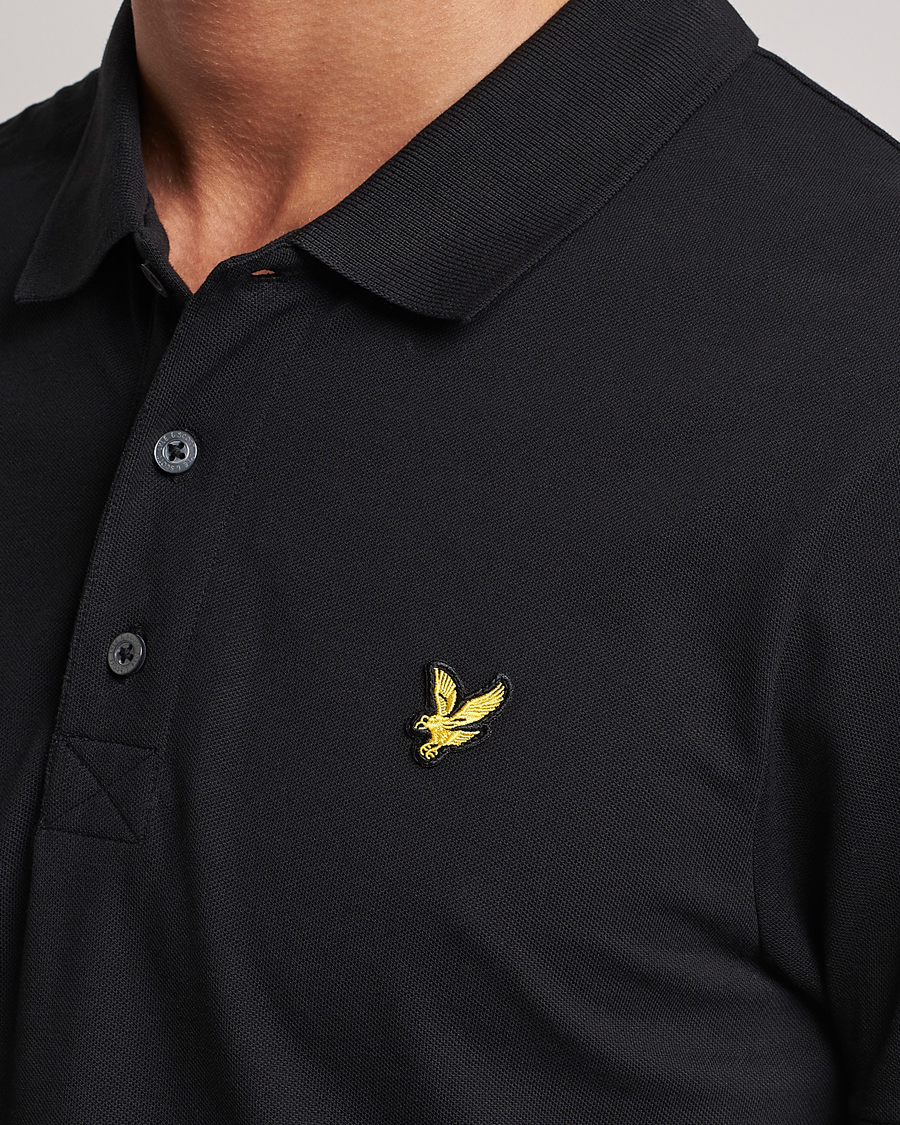 Homme | Polos | Lyle & Scott | Plain Pique Polo Jet Black