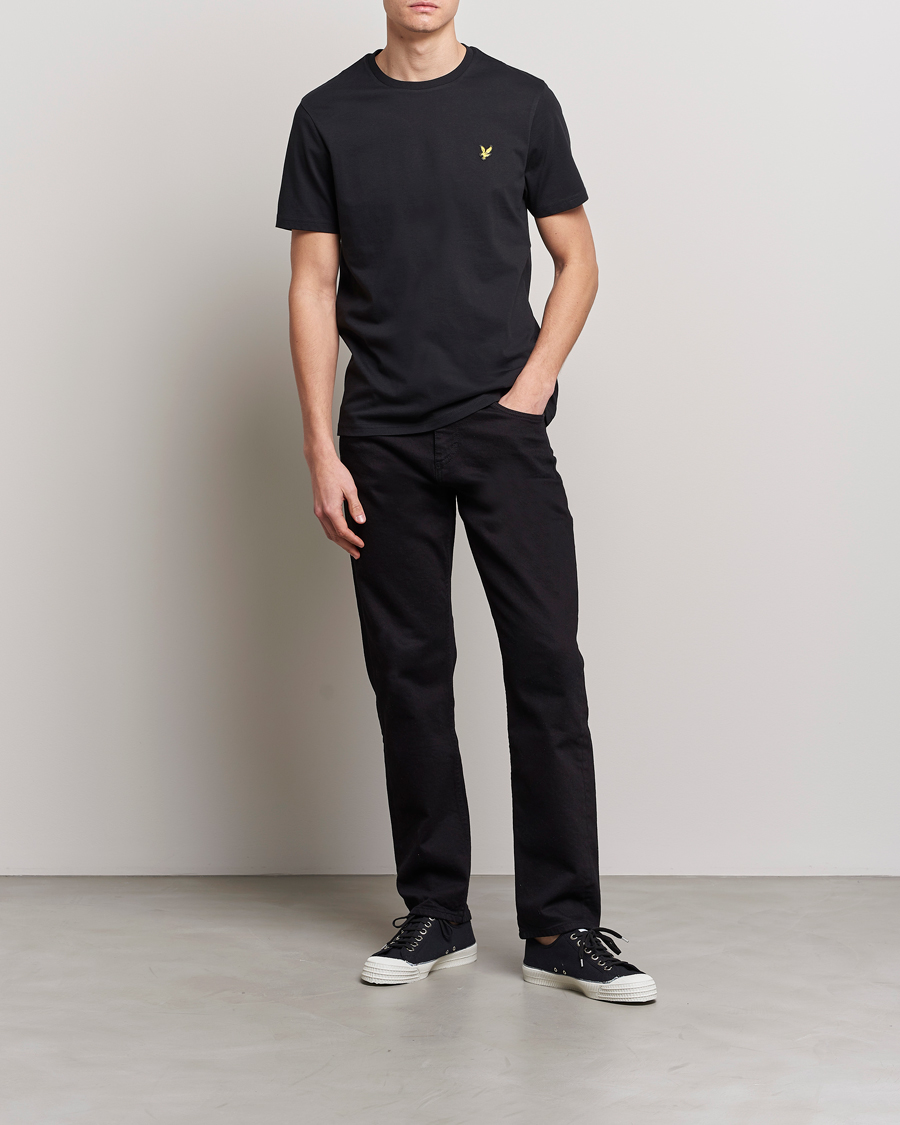 Homme | T-shirts | Lyle & Scott | Crew Neck Organic Cotton T-Shirt Jet Black