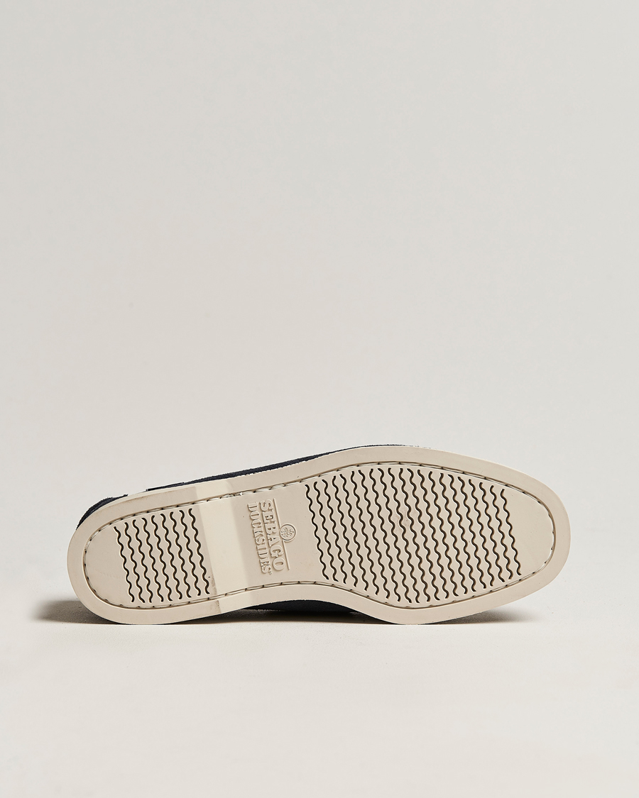 Homme | Sebago Docksides Suede Boat Shoe Navy | Sebago | Docksides Suede Boat Shoe Navy