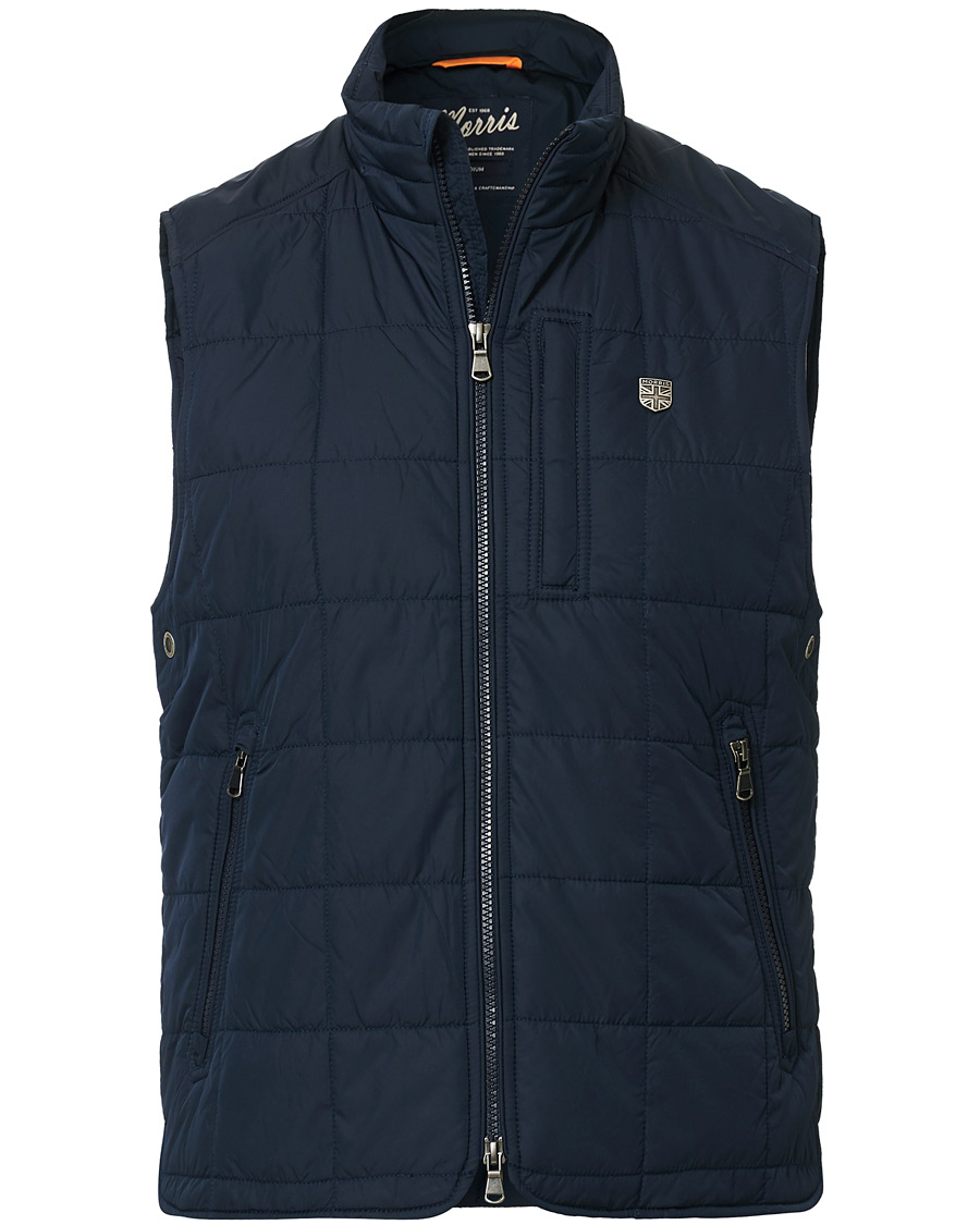 Homme | Manteaux Et Vestes | Morris | Quilted Crew Vest Navy