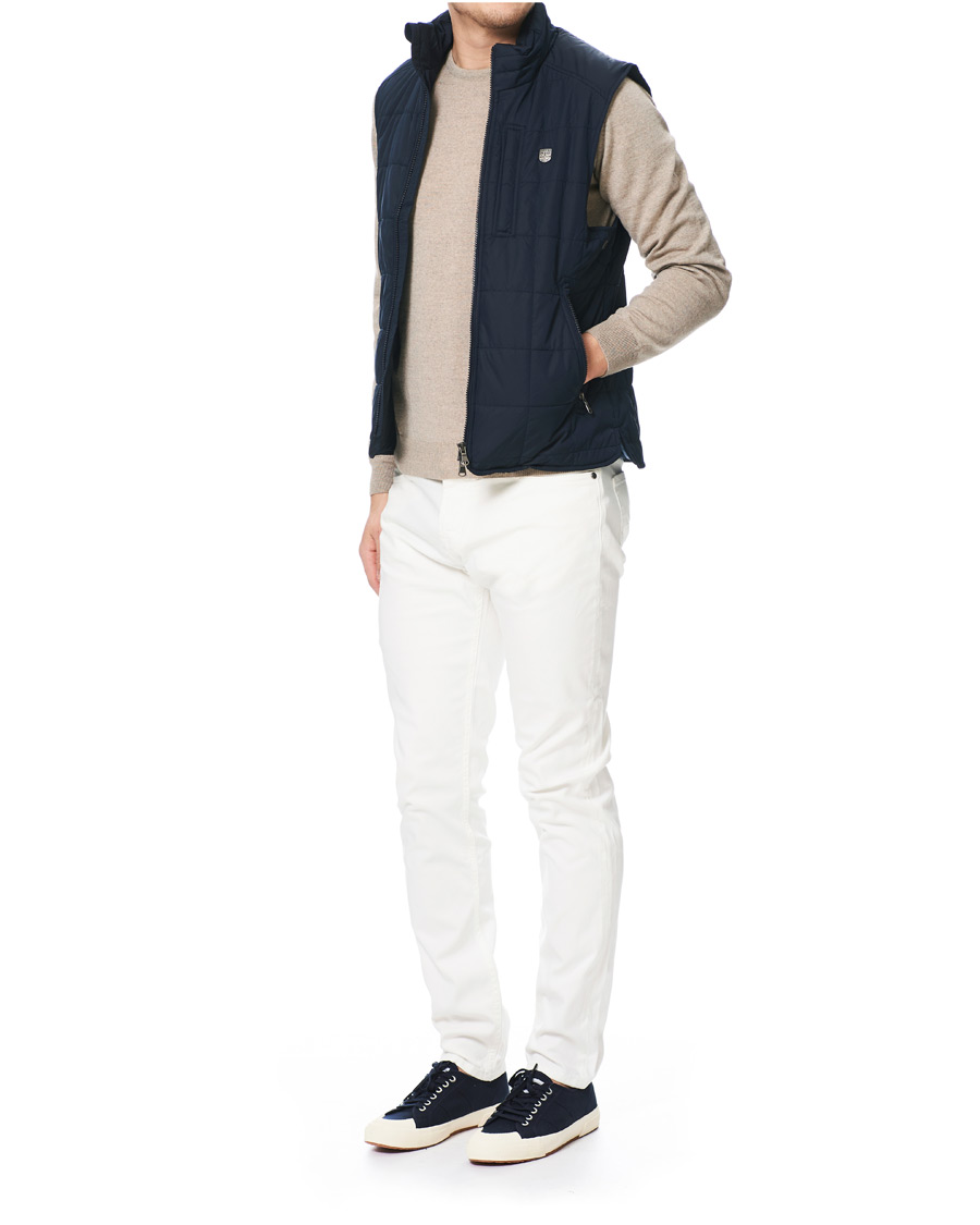 Homme | Manteaux Et Vestes | Morris | Quilted Crew Vest Navy