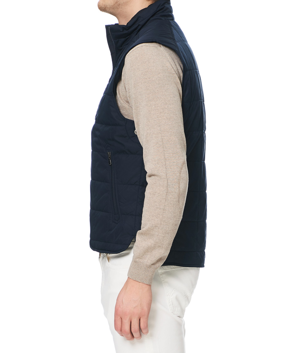 Homme | Manteaux Et Vestes | Morris | Quilted Crew Vest Navy