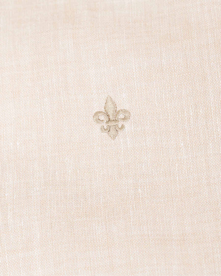 Homme | Chemises | Morris | Douglas Short Sleeve Linen Shirt Khaki