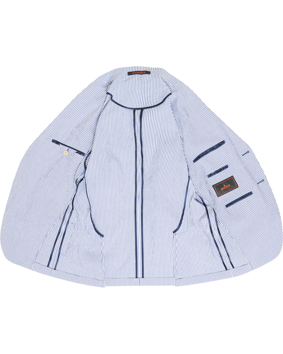 Homme | Blazers | Morris | Resort Striped Seersucker Balzer Blue/White