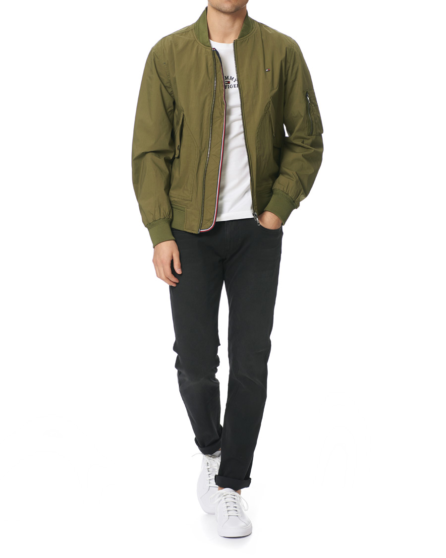 Homme | Manteaux Et Vestes | Tommy Hilfiger | Lightweight Cotton Bomber Jacket Moss Green