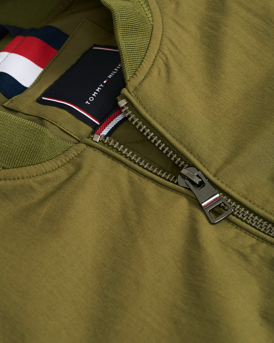 Homme | Manteaux Et Vestes | Tommy Hilfiger | Lightweight Cotton Bomber Jacket Moss Green