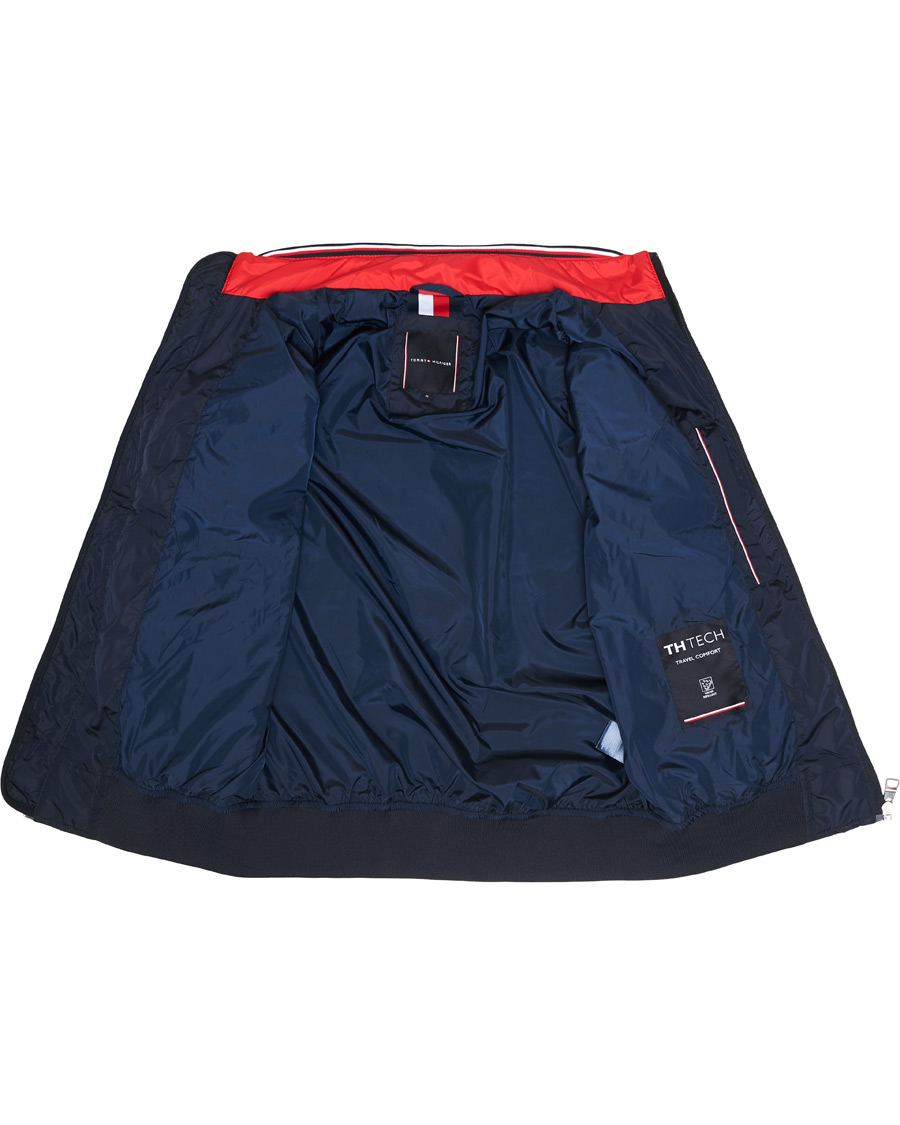 Homme | Manteaux Et Vestes | Tommy Hilfiger | Stripe Rib Bomber Jacket Desert Sky