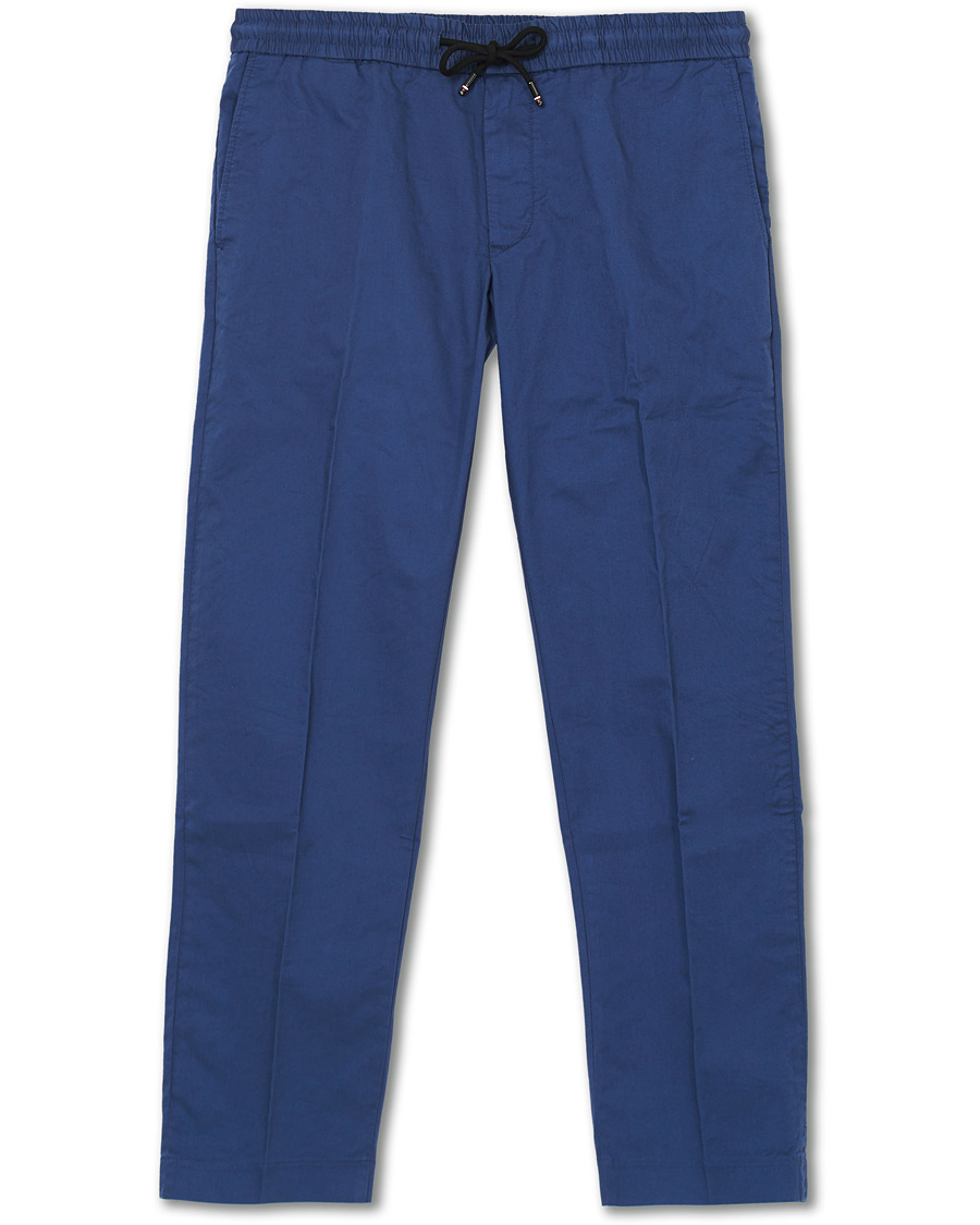 Homme | Pantalons | Tommy Hilfiger | Summer Twill Flex Drawstring Trousers Faded Indigo