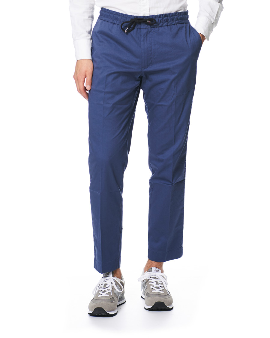 Homme | Pantalons | Tommy Hilfiger | Summer Twill Flex Drawstring Trousers Faded Indigo