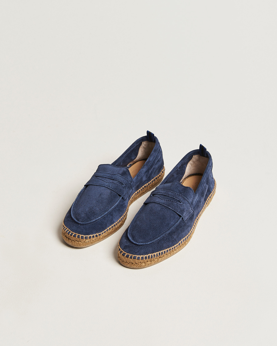 Homme | Chaussures | Castañer | Nacho Casual Suede Loafers Azul Oscuro