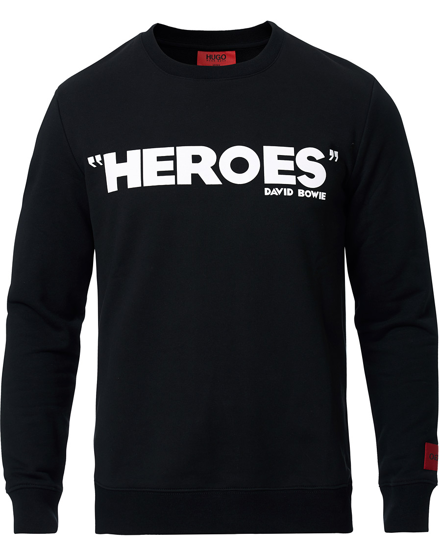 Homme | Pulls Et Tricots | HUGO | Deroes Printed Sweatshirt Black