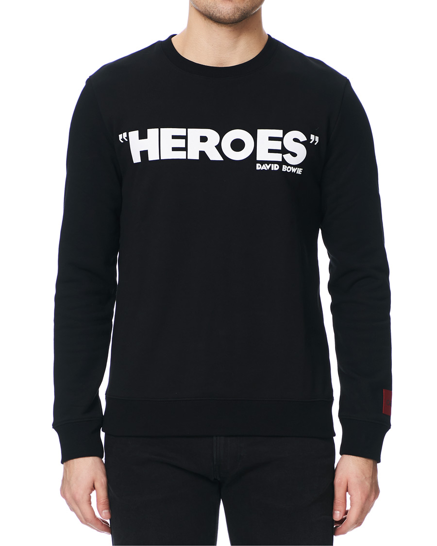 Homme | Pulls Et Tricots | HUGO | Deroes Printed Sweatshirt Black