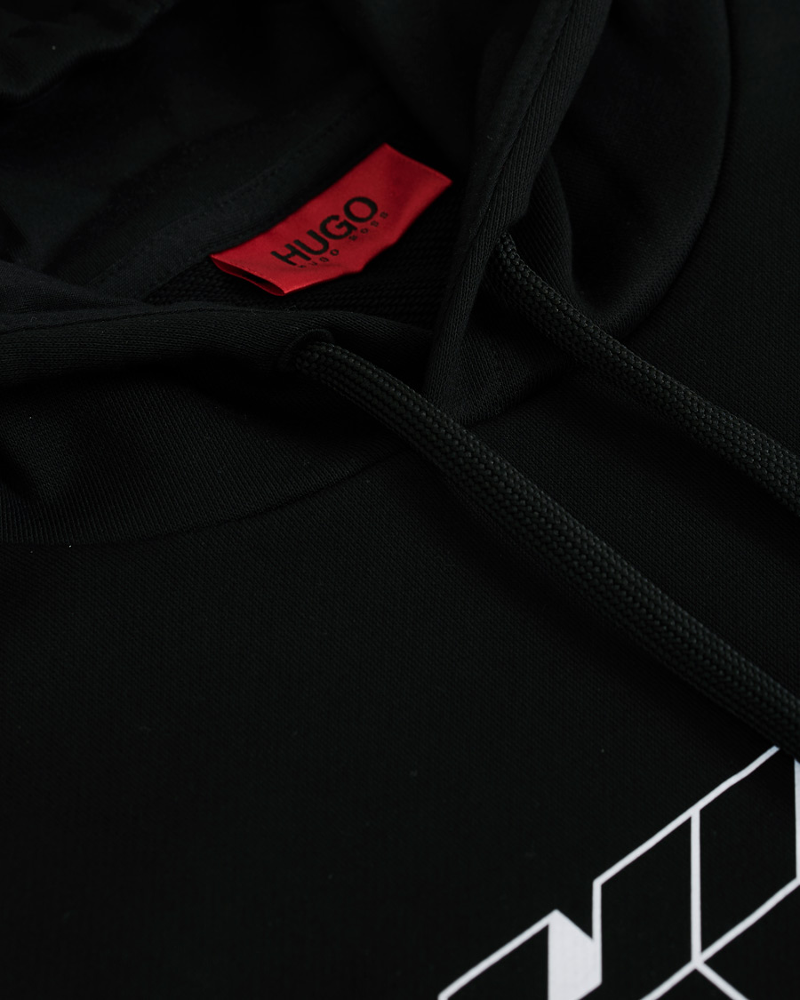 Homme | Pulls Et Tricots | HUGO | Dazarus Reflex Print Relaxed Fit Hoodie Black