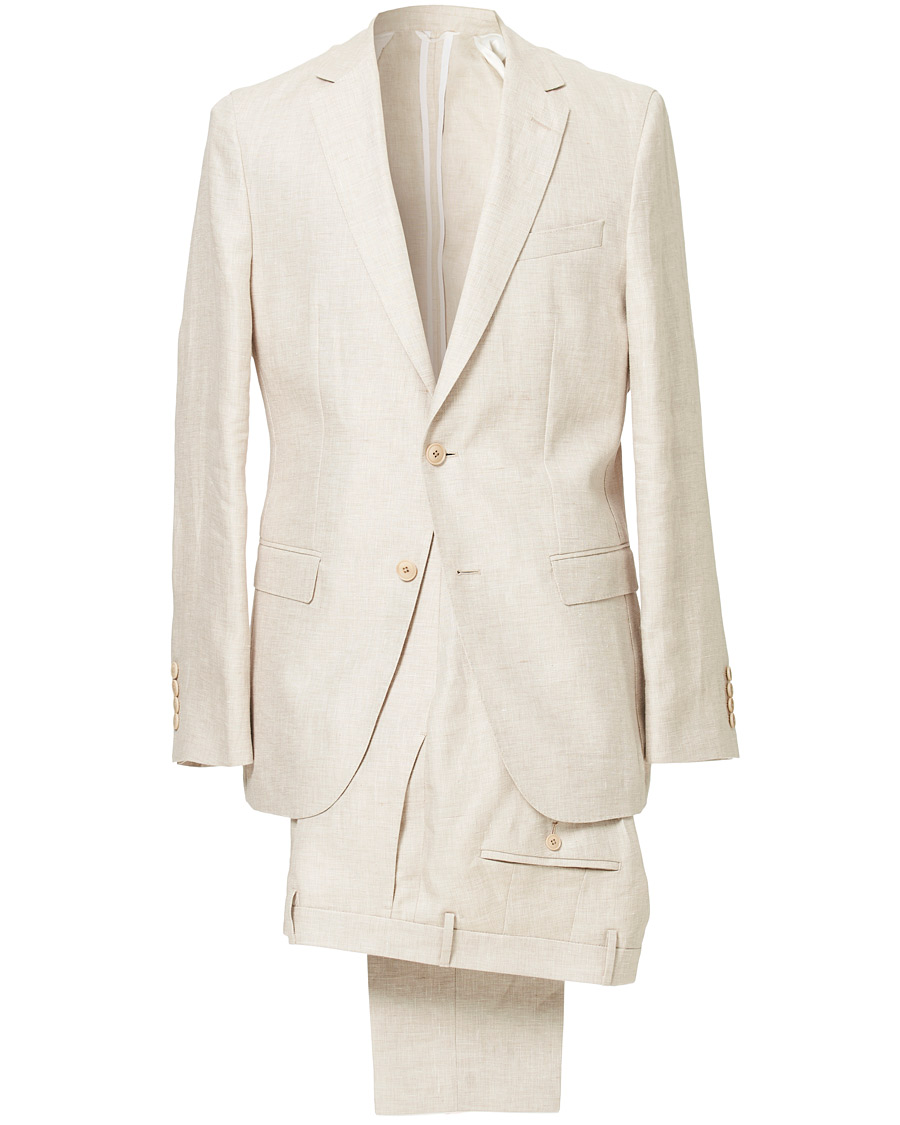 Homme | Costumes | BOSS BLACK | BOSS Nelin/Ben Vegan Linen Suit Nature