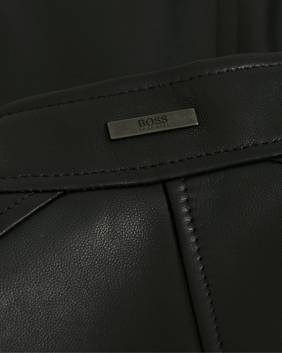 Homme | Manteaux Et Vestes | BOSS BLACK | BOSS Nidan Leather Jacket Black