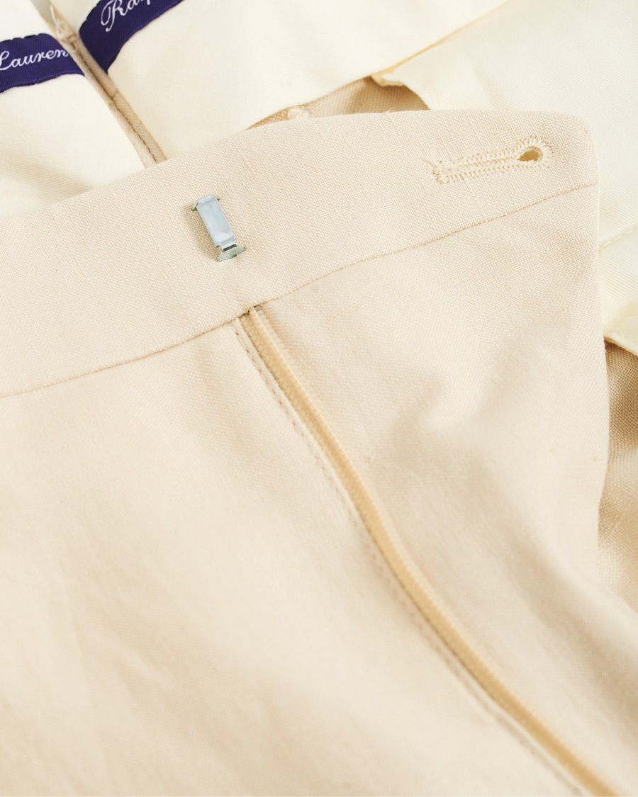 Homme | Pantalons | Ralph Lauren Purple Label | Side-Adjuster Linen/Silk Trousers Beige