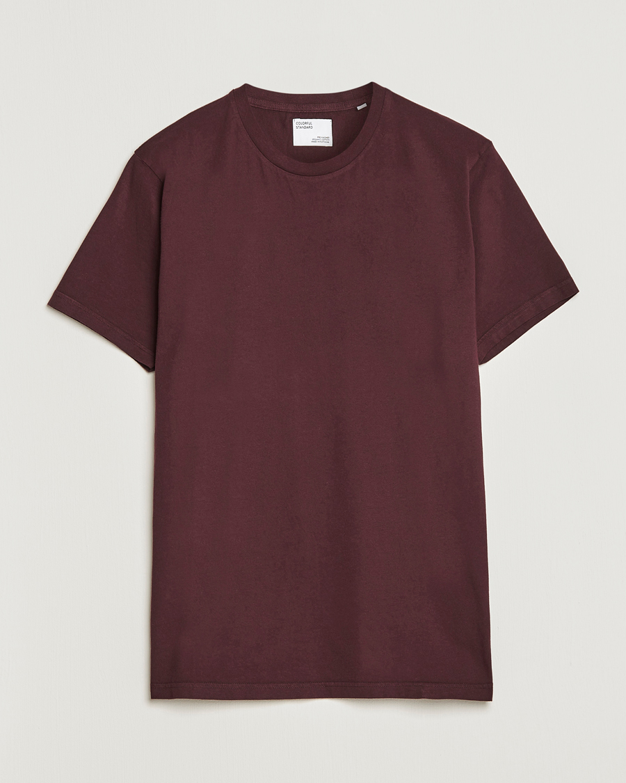 Homme | T-shirts | Colorful Standard | Classic Organic T-Shirt Oxblood Red