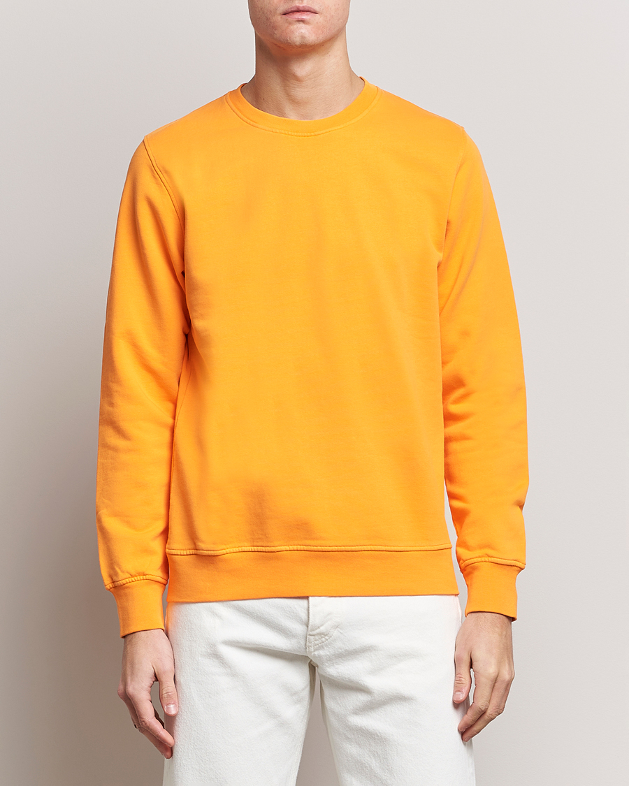 Homme | Sections | Colorful Standard | Classic Organic Crew Neck Sweat Sunny Orange