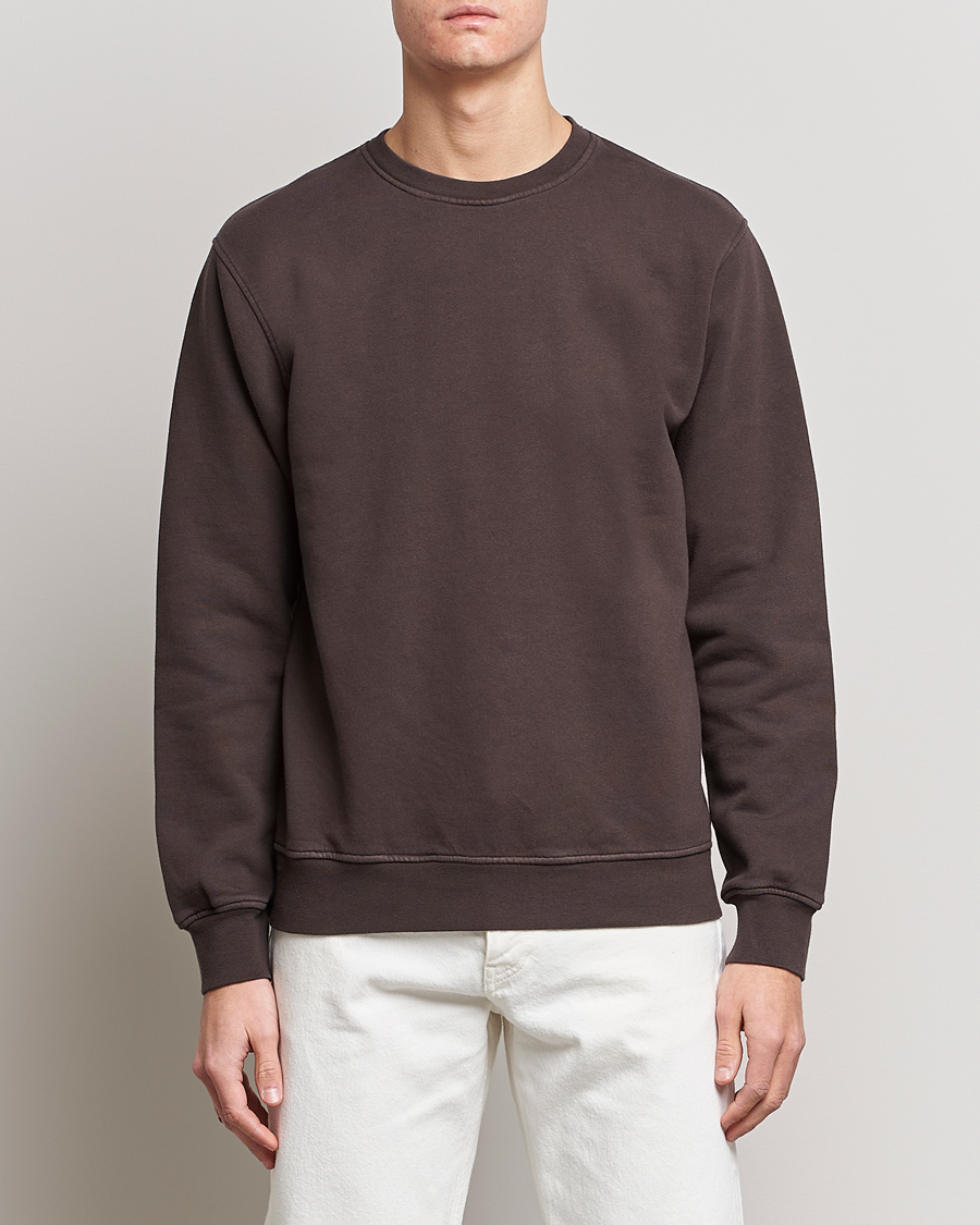 Homme |  | Colorful Standard | Classic Organic Crew Neck Sweat Coffee Brown