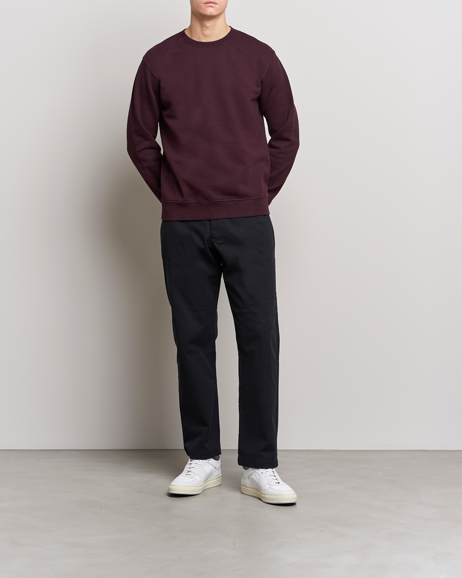 Homme | Pulls Et Tricots | Colorful Standard | Classic Organic Crew Neck Sweat Oxblood Red
