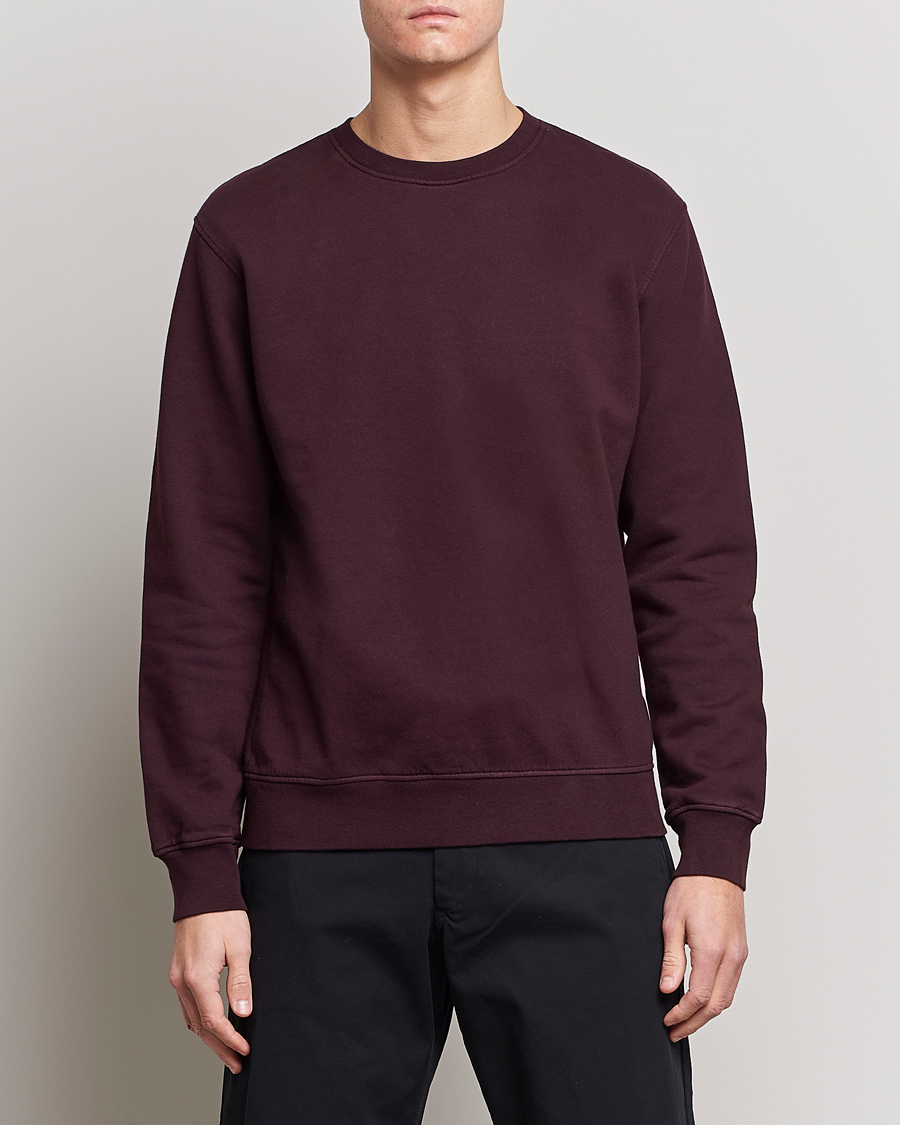 Homme | Vêtements | Colorful Standard | Classic Organic Crew Neck Sweat Oxblood Red