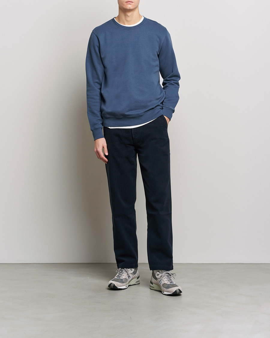 Homme | Pulls Et Tricots | Colorful Standard | Classic Organic Crew Neck Sweat Petrol Blue