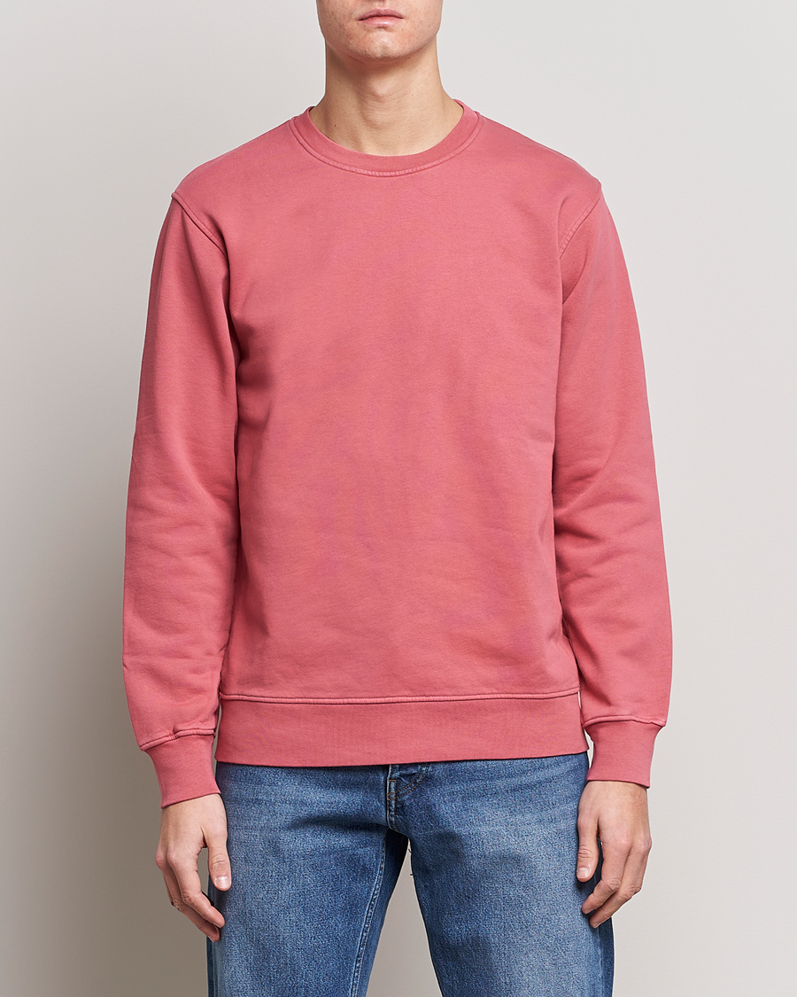 Homme | Moins De 100 | Colorful Standard | Classic Organic Crew Neck Sweat Raspberry Pink