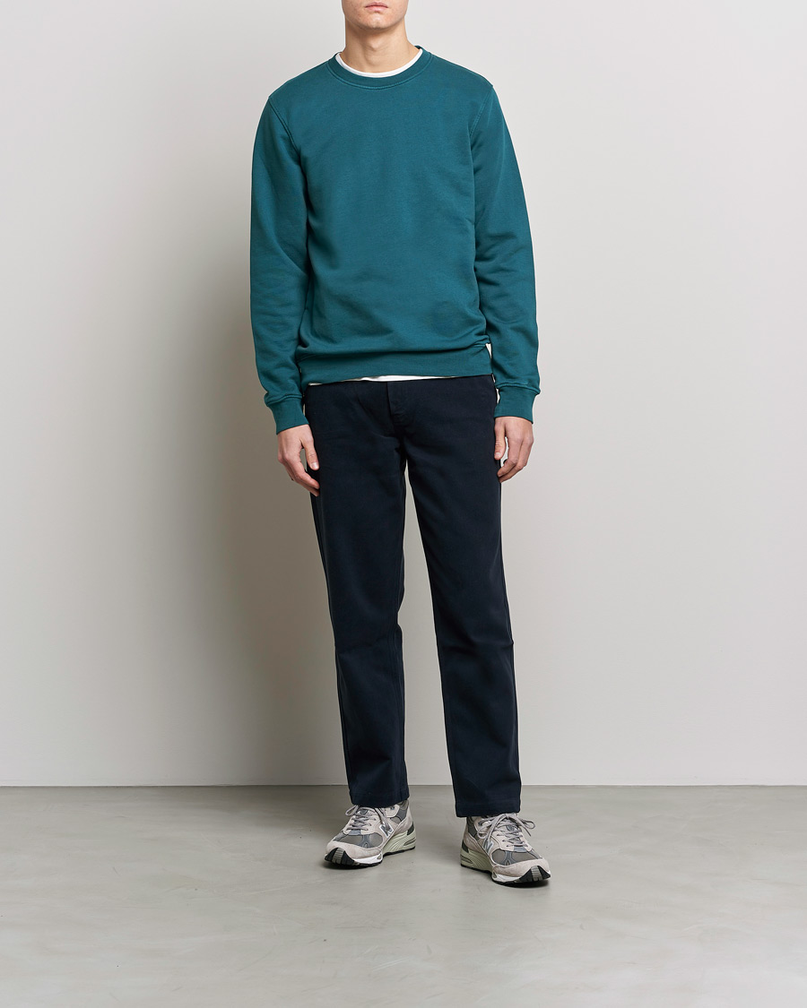 Homme | Pulls Et Tricots | Colorful Standard | Classic Organic Crew Neck Sweat Ocean Green