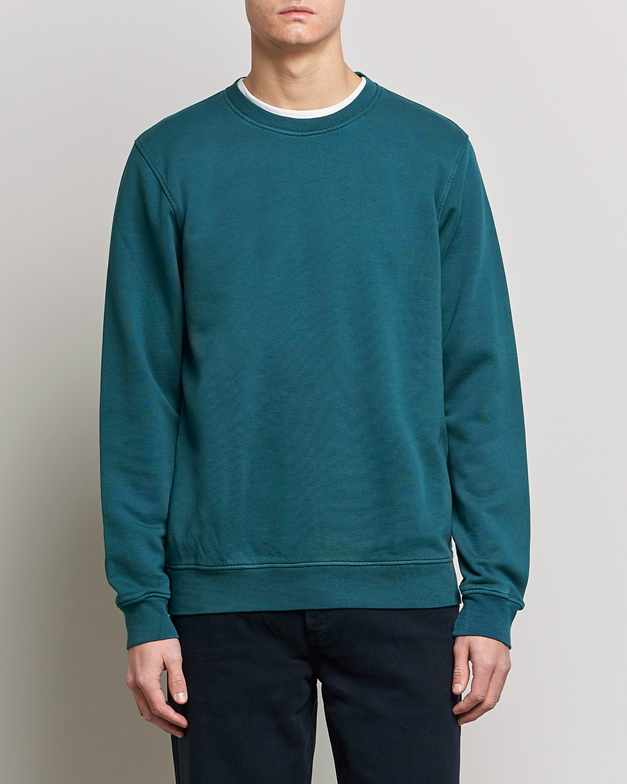 Homme | Pulls Et Tricots | Colorful Standard | Classic Organic Crew Neck Sweat Ocean Green