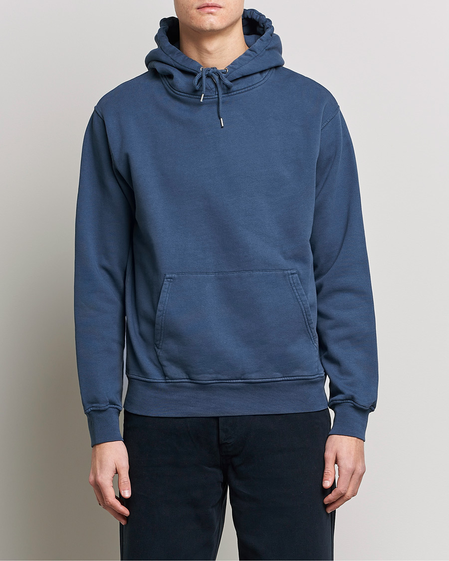 Homme | Pulls Et Tricots | Colorful Standard | Classic Organic Hood Petrol Blue