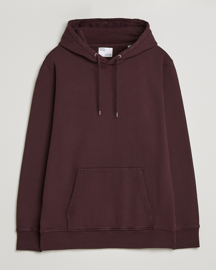 Homme | Pulls Et Tricots | Colorful Standard | Classic Organic Hood Oxblood Red