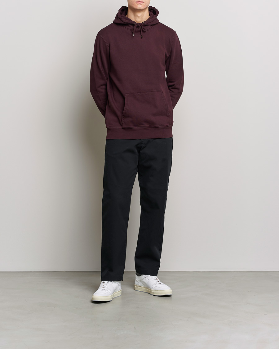 Homme | Pulls Et Tricots | Colorful Standard | Classic Organic Hood Oxblood Red