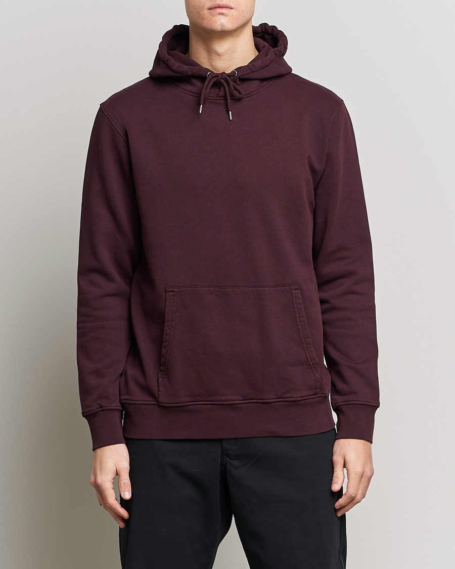 Homme |  | Colorful Standard | Classic Organic Hood Oxblood Red