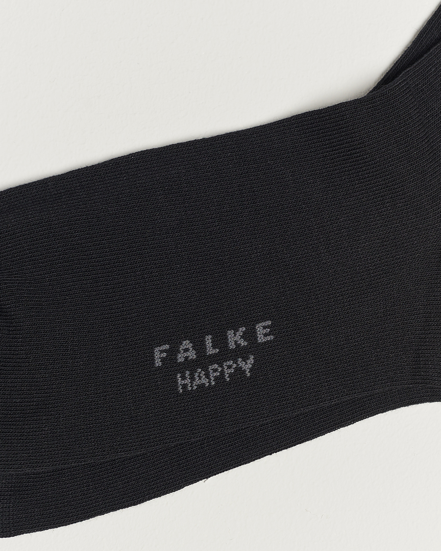Homme | Falke | Falke | Happy 2-Pack Cotton Socks Black