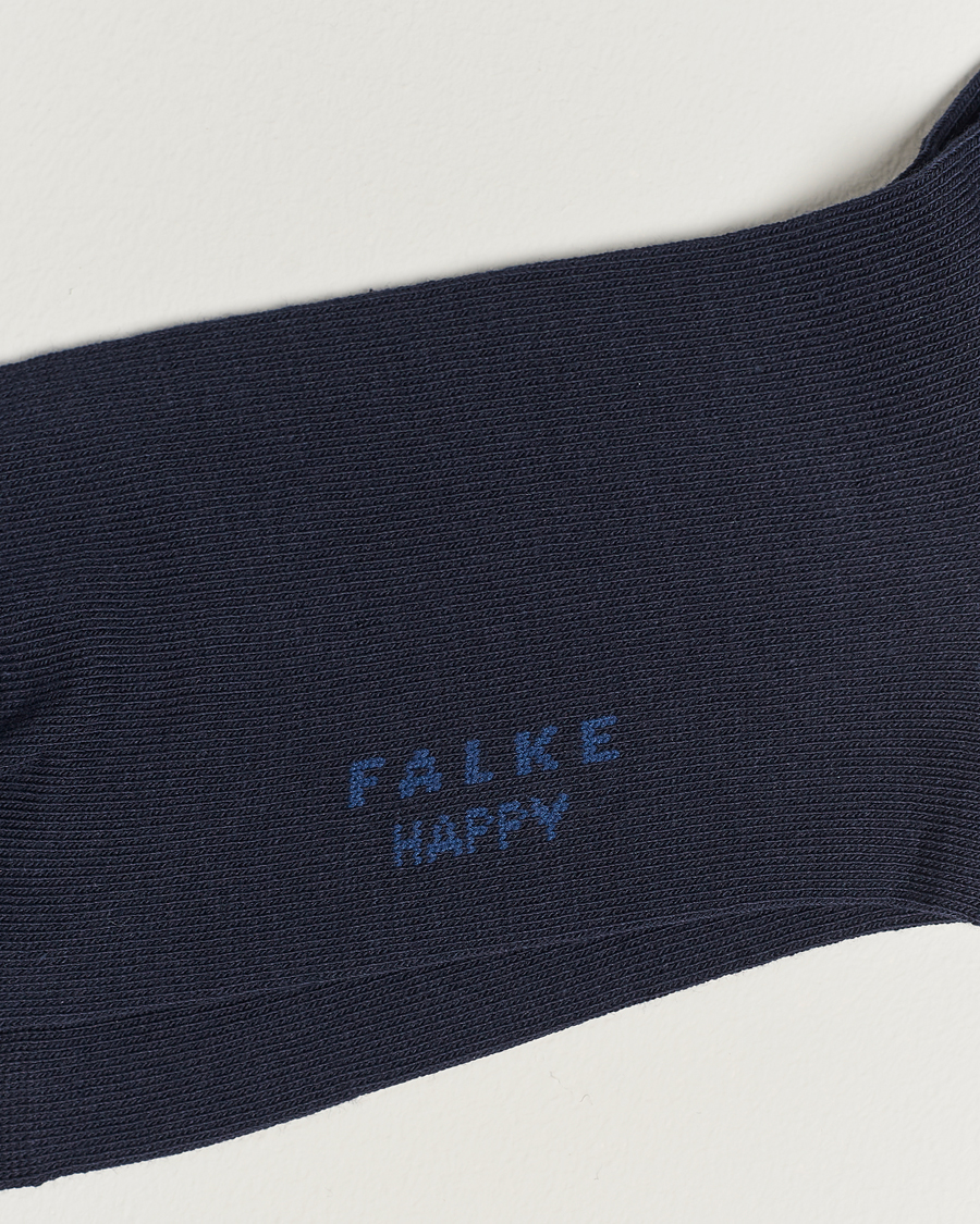 Homme | Chaussettes | Falke | Happy 2-Pack Cotton Socks Navy