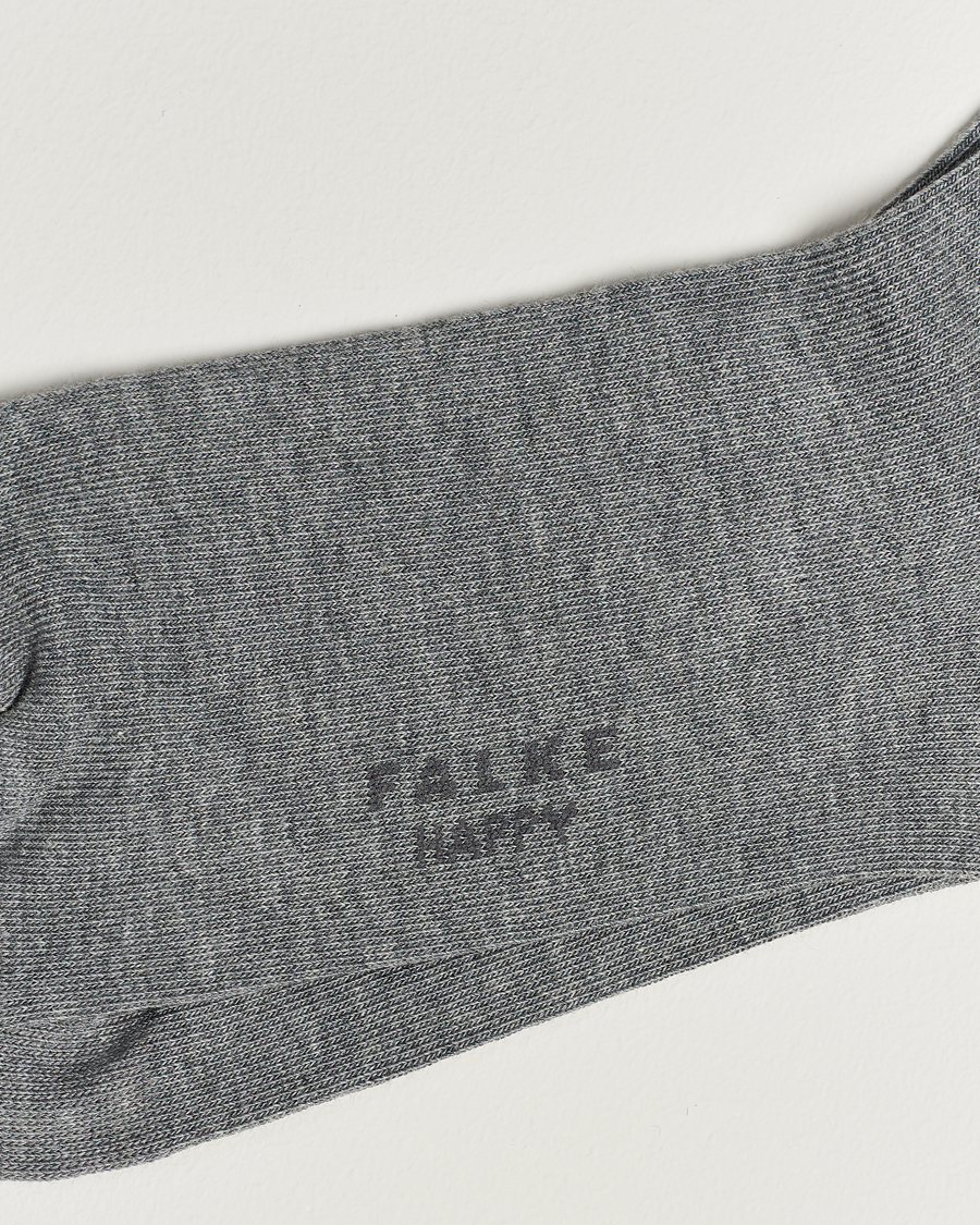Homme |  | Falke | Happy 2-Pack Cotton Socks Light Grey