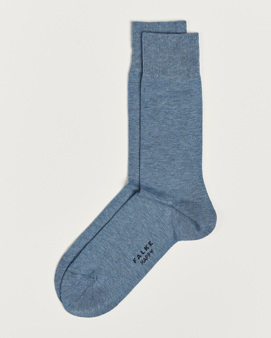 Homme | Sous-Vêtements Et Chaussettes | Falke | Happy 2-Pack Cotton Socks Light Blue