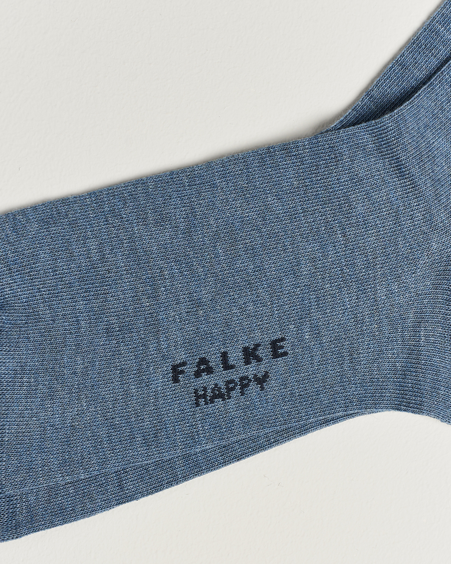 Homme | Chaussettes | Falke | Happy 2-Pack Cotton Socks Light Blue