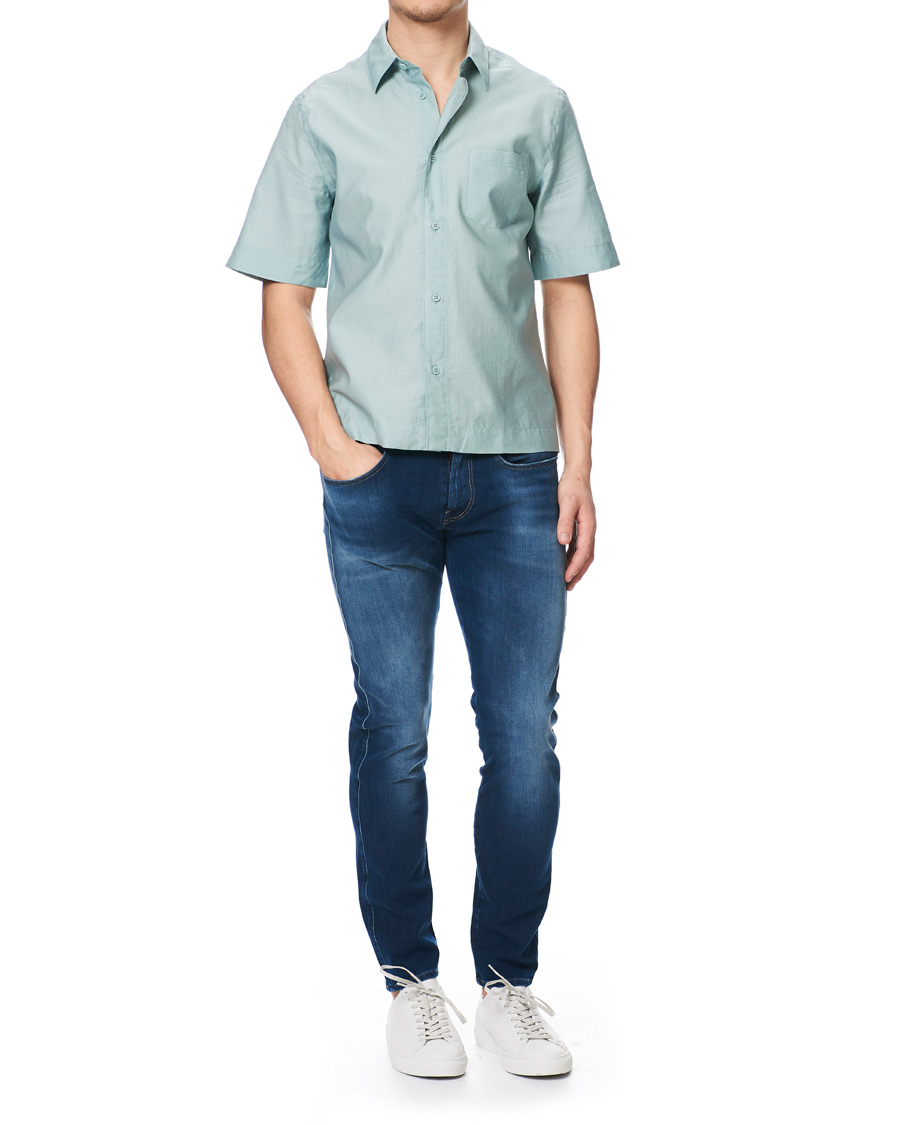 Homme | Chemises | Filippa K | Owen Short Sleeve Shirt Mint Powder
