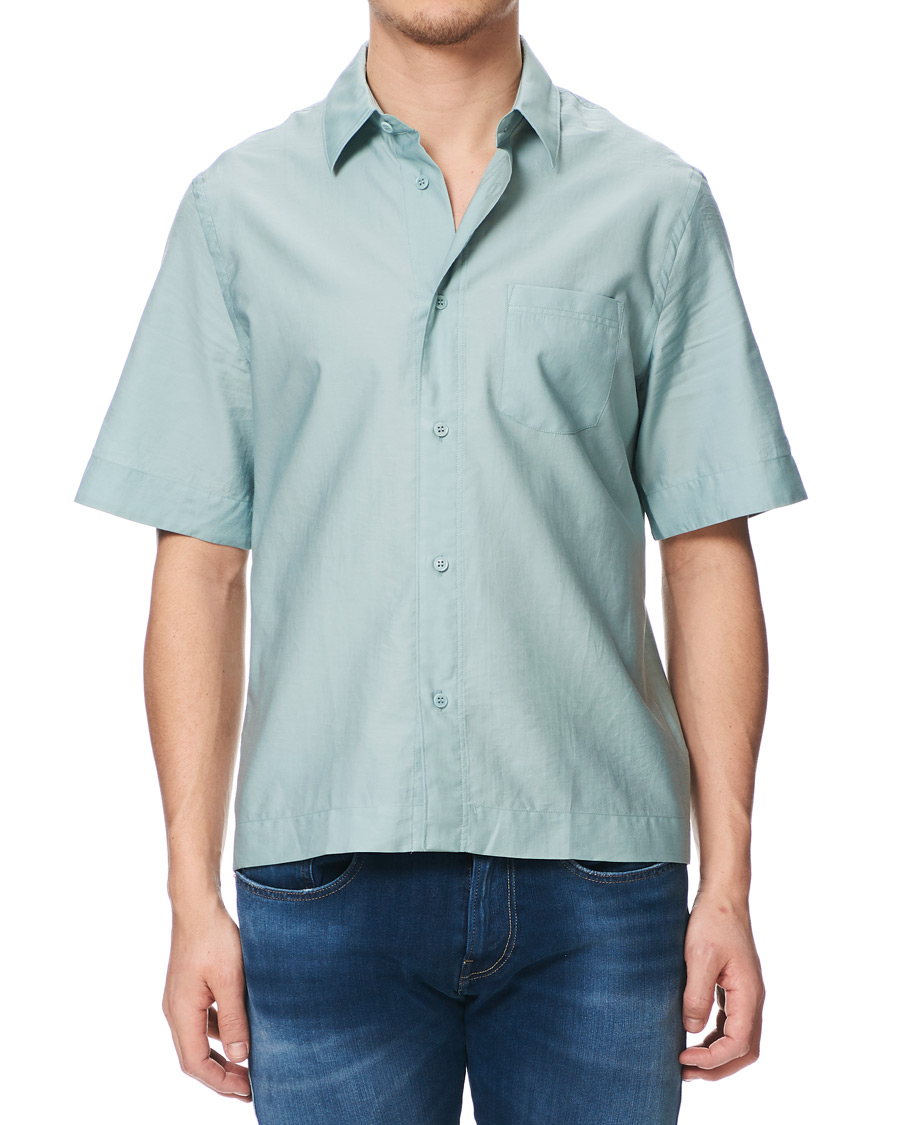 Homme | Chemises | Filippa K | Owen Short Sleeve Shirt Mint Powder