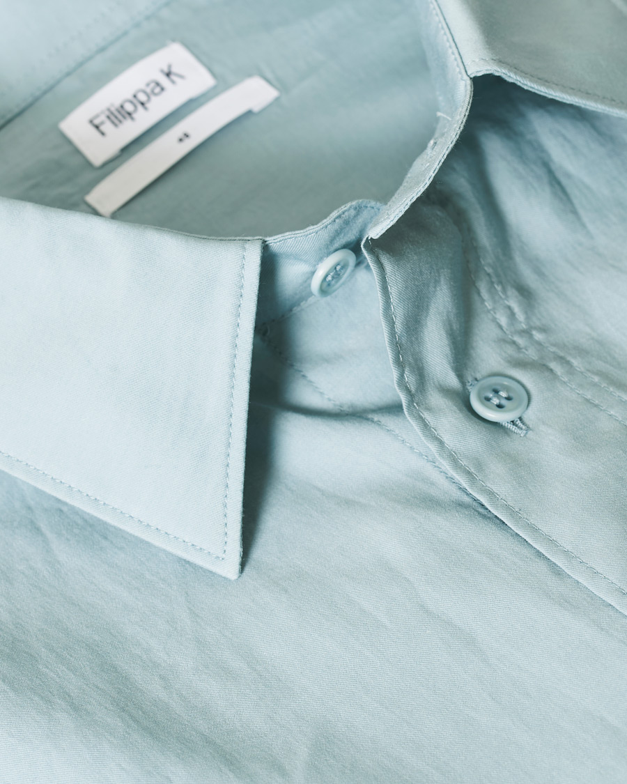 Homme | Chemises | Filippa K | Owen Short Sleeve Shirt Mint Powder