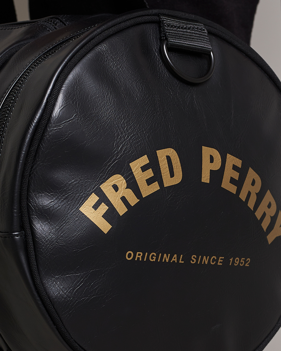 Homme | Fred Perry Tonal Barrel Bag Black | Fred Perry | Tonal Barrel Bag Black